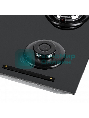 Газовая варочная панель Maunfeld EGHG.64.63CB/G, 4 конфорки, закаленное стекло, черный