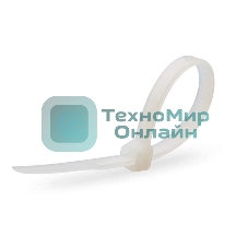 Нейлоновые стяжки Fortisflex КСС 3х200 мм белый 100 штук