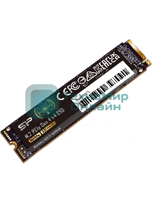 Накопитель SSD Silicon Power US75 SP02KGBP44US7505, 2Tb, PCIe 4.0 x4, M.2 2280, NVMe, R/W 7000/6500