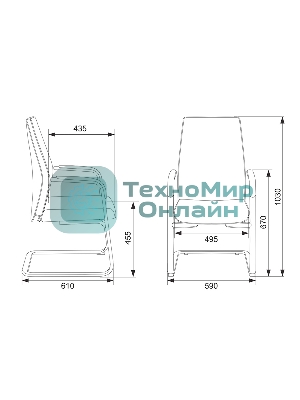 Кресло Бюрократ JONS-LOW-V бежевый, кожа