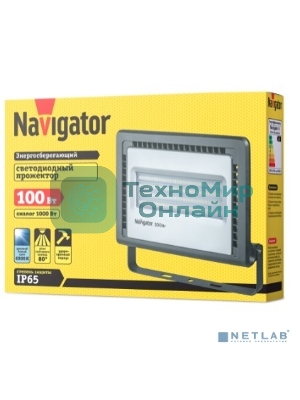 Прожектор светодиодный Navigator NFL-01-100-6.5K-LED 100Вт IP65 6500К