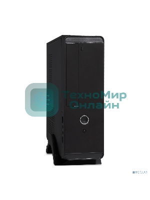 Компьютерный корпус MiniITX ExeGate MI-209 Black, miniITX/mATX, (M350, 80мм), 2хUSB, Audio