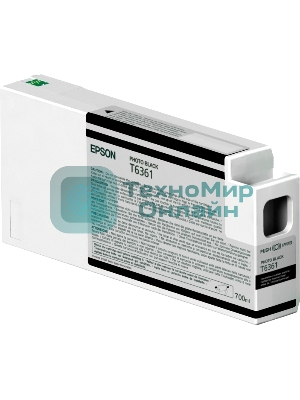 Картридж струйный Epson C13T636100 фото черный (700 мл) для Stylus Pro 7900/9900