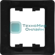 Рамка 1-м Glossa антрацит SchE GSL000701