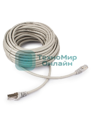 Патч-корд FTP Cablexpert cat.6, 15м, литой, многожильный, серый