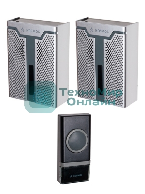 Звонок дверной беспроводной Космос 150м, белый