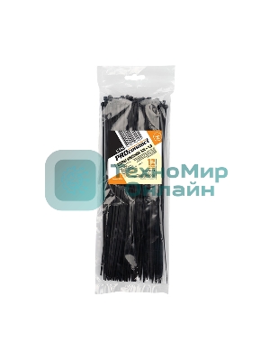 Хомут-стяжка кабельная нейлоновая PROconnect 300 x3,6 мм, черная, упаковка 100 шт.