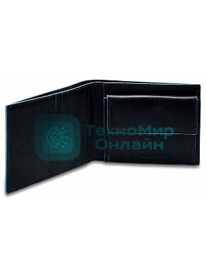 Кошелек мужской Piquadro Blue Square PU1239B2R/N черный натур.кожа