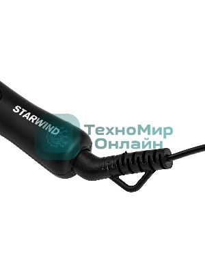 Щипцы для завивки волос Starwind SHS 7035 черный/фиолетовый, 13-19 мм, 200 °C, 1 режим