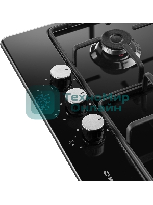 Газовая варочная панель Maunfeld EGHE.43.3STS-EB