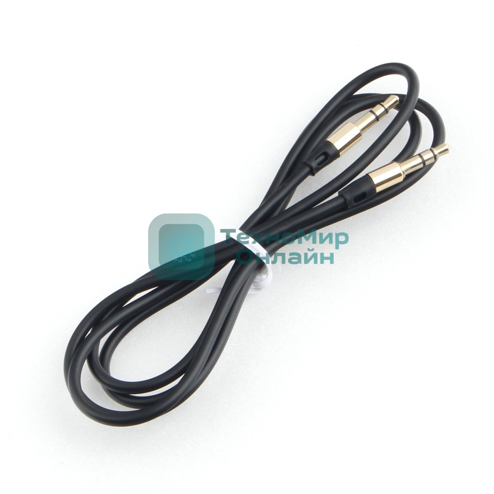 Кабель аудио Cablexpert CCAB-01-35MM-1MB, 3.5 Jack (M)/3.5 Jack (M), черный, 1м, блистер