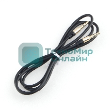 Кабель аудио Cablexpert CCAB-01-35MM-1MB, 3.5 Jack (M)/3.5 Jack (M), черный, 1м, блистер