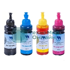 Чернила NVPrint универсальные на водной основе для Сanon, Epson, НР, Lexmark, комплект 4 цвета