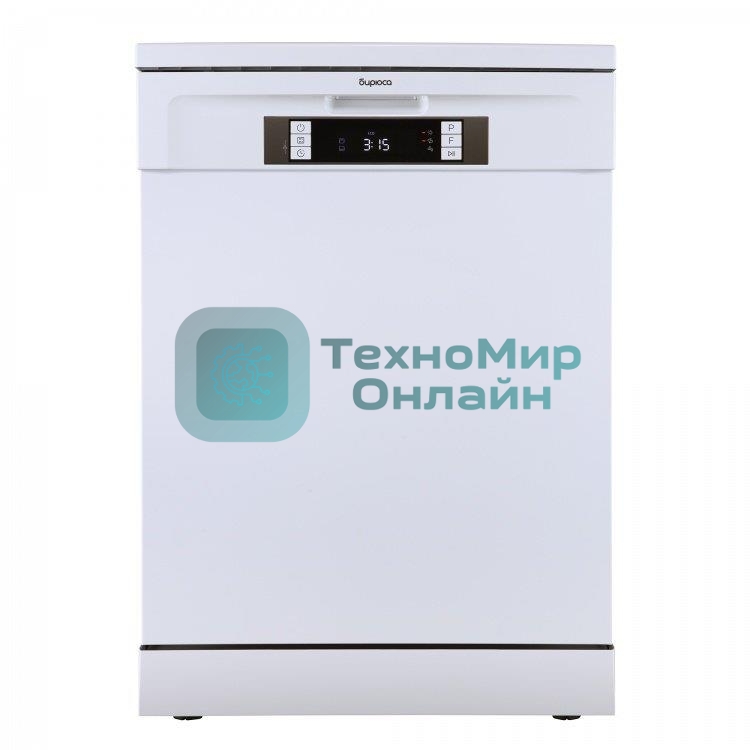 Посудомоечная машина Бирюса DWF-614/6 W, белый, 59.8 см, 14 компл., 49 дБ, класс A++