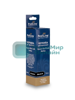 Чернила ProfiLine для принтеров Epson EcoTank 1100/1120/1140/1170/1180/1810/2120/2140/M2170/2700/2710/2711/2712/2714/2715/2720/2726/2750/2810/2811/2812/2814/2815/2820/2821/2826/L3110/3111/3150/3140/3160/3170/3180/3750/L4150/4156/416084700/4750/4800/6160/6170/6190/L6176/7700/7750/7160/7180/L7188/8500/8550/14150 на водной основе type-2 черный 70 мл
