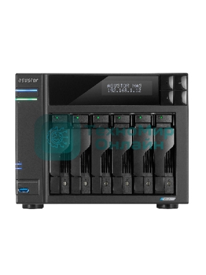 Сетевой накопитель ASUSTOR AS6706T/6 BAY/EU/8GD4 (90IX01N1-BW3S60)
