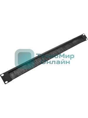 Горизонтальный кабельный органайзер со щеткой, 19