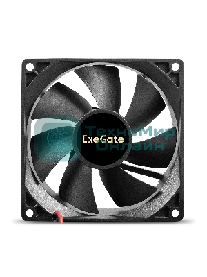 Вентилятор 12В DC ExeGate ExtraPower EP09225S2P (92x92x25 мм, Sleeve bearing (подшипник скольжения), 2pin, 2600RPM, 32dBA)