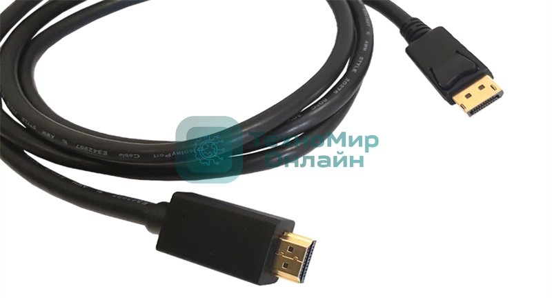 Кабель Kramer C-DPM/HM-3 DisplayPort-HDMI (Вилка - Вилка), 0,9 м