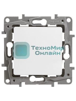 Переключатель ETIKA 10А, на винтах, бел.