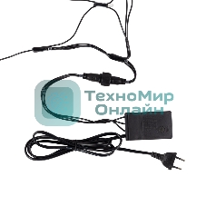 Гирлянда Neon-night Сеть 2х2х1.5 м, свечение с динамикой, прозрачный ПВХ, 136 LED, 230 В, цвет свечения теплый белый