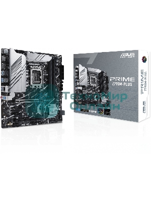 Материнская плата ASUS PRIME Z790M-PLUS, LGA 1700, Intel Z790, 4xDDR5, 4xSATA, 3xM.2, 1xPCIe 4.0 x4, 1xPCIe 5.0 x16, 2xPCIe x1, 1xDP, 1xHDMI, 1x 1Gb LAN, 1xUSB-C 3.2 Gen 2x2, 1xUSB 3.2 Gen 2, 4xUSB 3.2 Gen 1, 2xUSB 2.0, 3x3.5 мм, 7.1, mATX