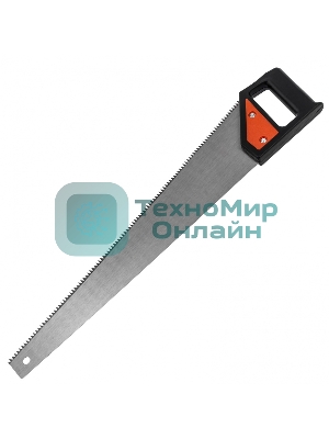 Ножовка по дереву Sparta 500 мм, 5-6 TPI, каленый зуб, пластиковая рукоятка