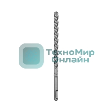 Бур по бетону Kranz SUPER 12x210 мм, профессиональный, цельная крестовая пластина, SDS PLUS