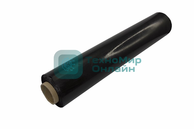 Стретч-пленка 500 мм х 20 мкм, вес 2,0 кг, черная (первичное сырье)