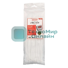 Хомут кабельный Rexant 3.6х250 тройной замок нейл. белый (уп. 100 шт)