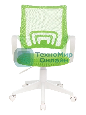 Кресло Бюрократ CH-W695NLT TW-03A TW-18 салатовый, сетка/ткань, 120 кг, механизм качания