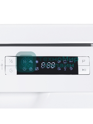 Посудомоечная машина Maunfeld MWF08B, белый, 44.8 см, 9 компл., 49 дБ, класс A++