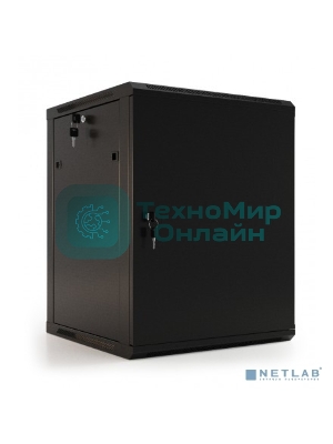 Шкаф настенный Hyperline TWB-0966-SR-RAL9004 19-дюймовый (19