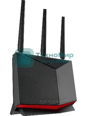 Маршрутизатор ASUS RT-BE86U, черный/красный, 90IG08W0-MO9A0V