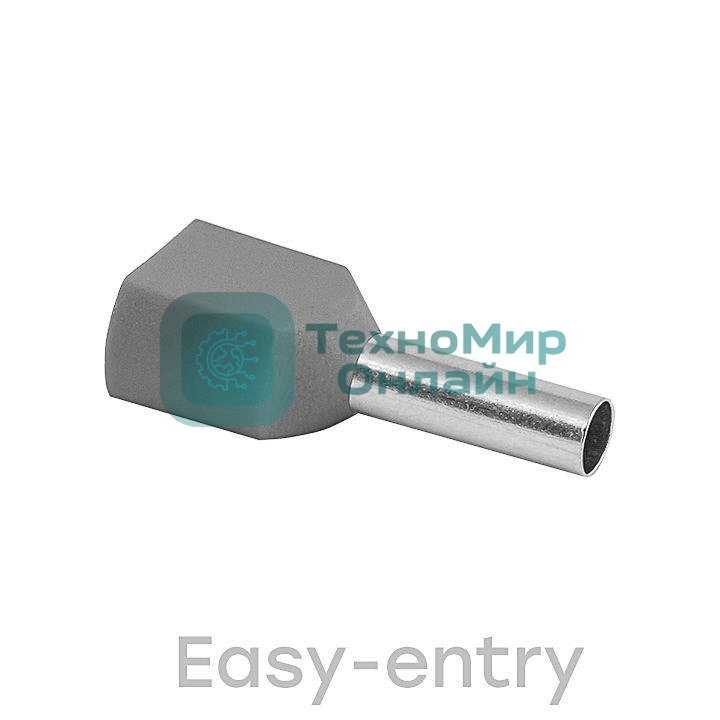 Наконечник штыревой втулочный изол. НШвИ(2) 4-12 (уп. 50 шт) EKF nhvi2-4.0-12