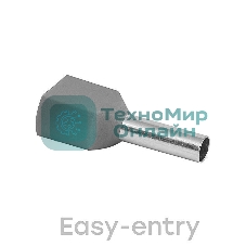 Наконечник штыревой втулочный изол. НШвИ(2) 4-12 (уп. 50 шт) EKF nhvi2-4.0-12