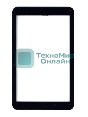 Сенсорное стекло (тачскрин) для Irbis TZ16, черное с рамкой