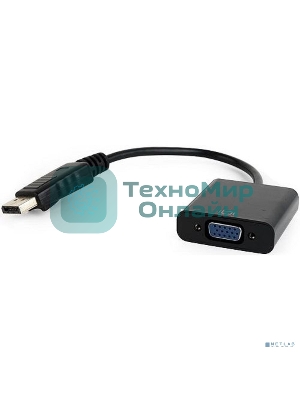 Адаптер Filum Display port - VGA, 0.15 м., разъемы: DP male-VGA female, пакет. (FL-A-DPM-VGAF-0.15M)