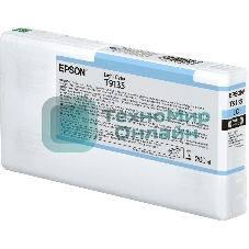 Картридж струйный Epson T9135 (C13T913500) светло-голубой (200 мл) для SureColor SC-P5000, SC-P5000V