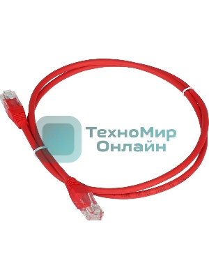 Патч-корд Lanmaster TWT-45-45-0.15-RD RJ-45 вил.-вилка RJ-45 кат.5E 0.15м красный ПВХ (уп.:1шт)