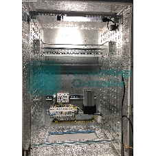 Шкаф уличный всепогодный укомплектованный настенный ЦМО ШТВ-НН, IP54, 12U, корпус: сталь нержавеющая, 600х600х500 мм (ВхШхГ), серый