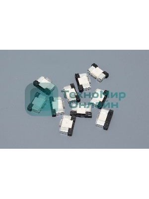 Разъем FPC Half Coverage Bottom Contact 0.5K-BX-6PWB 6 pin высота 2мм шаг 0,5мм 10 шт
