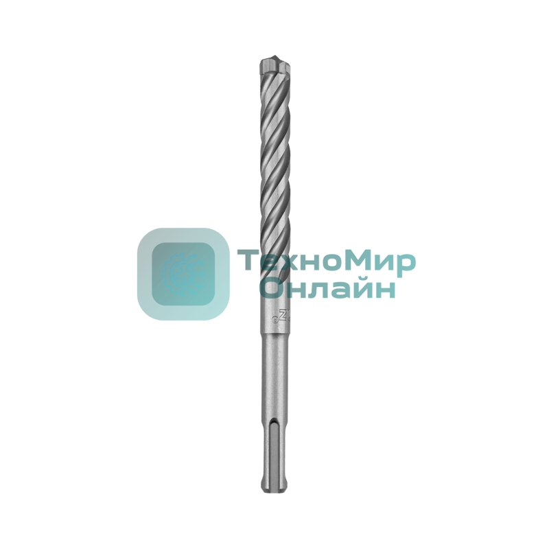 Бур по бетону Kranz SUPER 12x160 мм, профессиональный, цельная крестовая пластина, SDS PLUS