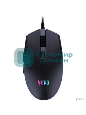 Мышь проводная Acer Nitro OMW400 черный, 6400 dpi, USB, кнопки - 6