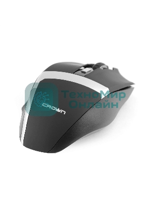 Мышь беспроводная Crown Gaming CMXG-801 черный, 1600 dpi, радиоканал, USB, кнопки - 7