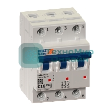 Выключатель автоматический модульный 3п C 40А 6кА OptiDin BM63-3C40-УХЛ3 КЭАЗ 260798