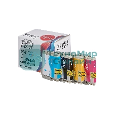 Набор струйных картриджей Sakura C13T10554A10 (T0735 BK/C/M/Y) для Epson, мультипак, 11,4 мл., 490 к.