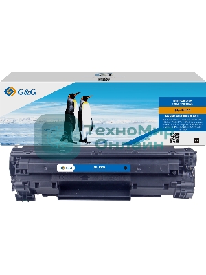 Картридж лазерный G&G GG-C725 черный (1600 стр.) для Canon imageCLASS MF3010 MFP/LBP-6000/6000B/6020/6020B/MF-3010, LJ P1102/1102w Pro M1130/1212