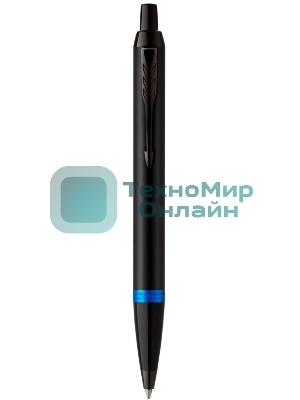 Ручка шариковая Parker IM Vibrant Rings K315 (CW2172941) Marine Blue PVD, M, синие чернила, подарочная коробка