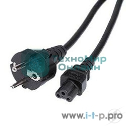 Кабель Rexant Шнур сетевой Евро 3х0.75мм2 1.8М (PVC) (с заземлением) (ноутбук)